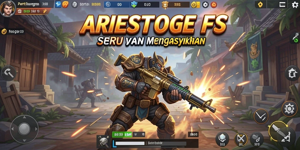 Gameplay ARIESTOGEL yang intens dan penuh aksi.