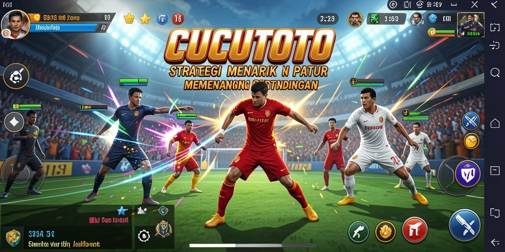 Screenshot gameplay CUCUTOTO yang menunjukkan aksi strategi mendebarkan.