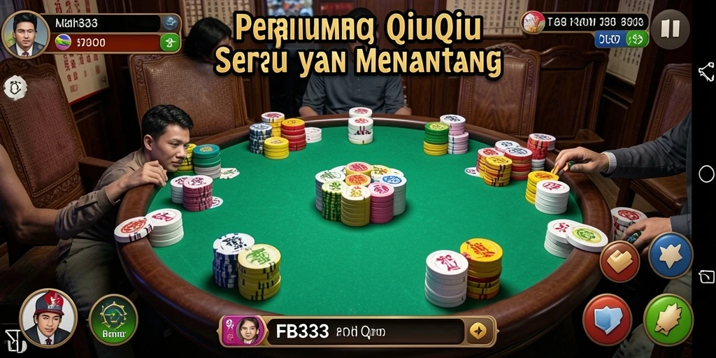 Tampilan gameplay QiuQiu yang seru dan interaktif.