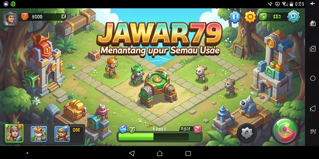 Tampilan gameplay menantang dari JAWARA79 yang penuh dengan teka-teki.