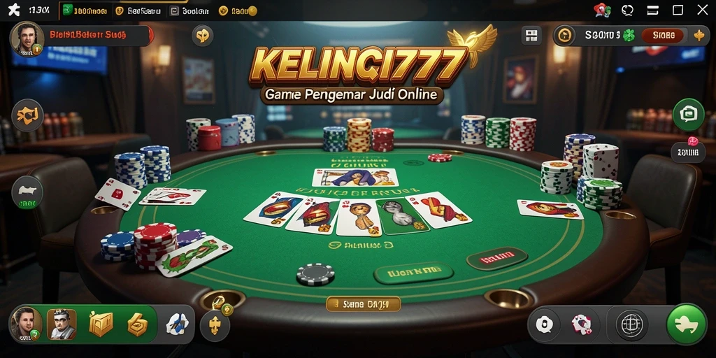 Gameplay seru Poker di KELINCI777 dengan pemain aktif.