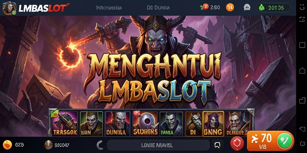 Tangkapan layar gameplay LMBASLOT dengan nuansa Horror yang mendalam.