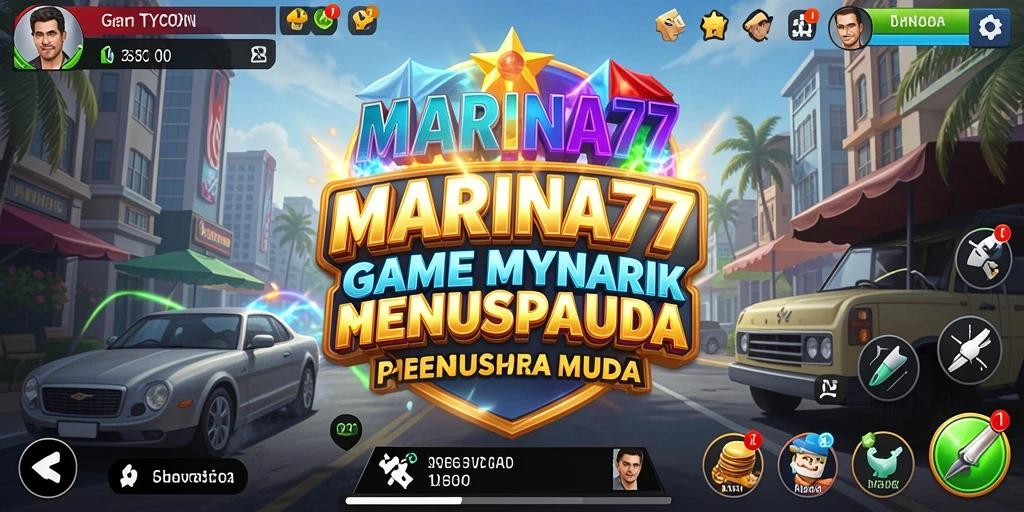 Tampilan gameplay <strong>MARINA77</strong> yang penuh warna dan menantang.