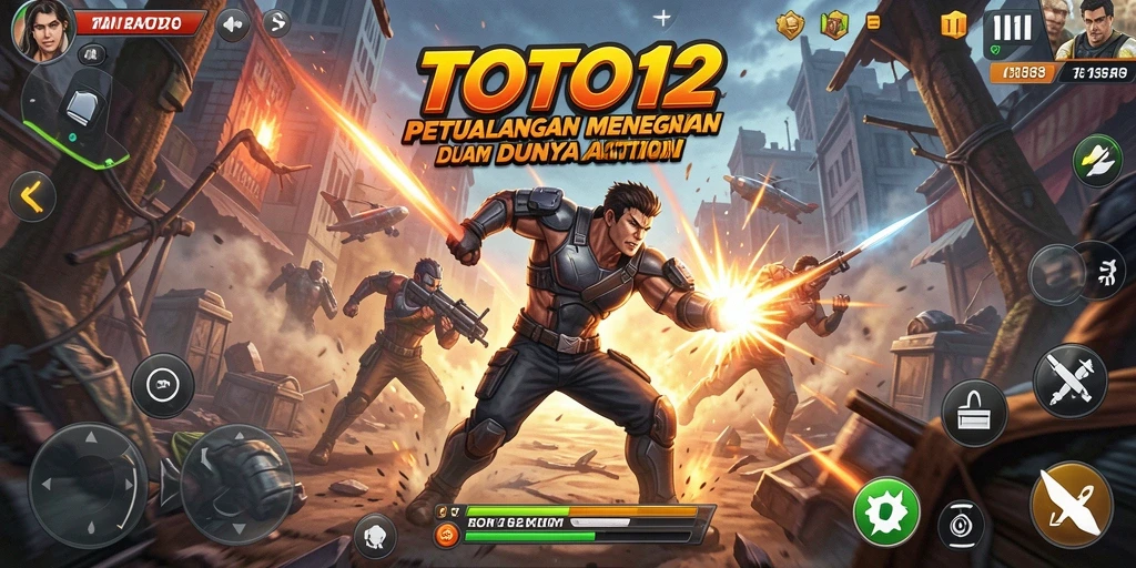 Tampilan gameplay action yang mendebarkan dari TOTO12.