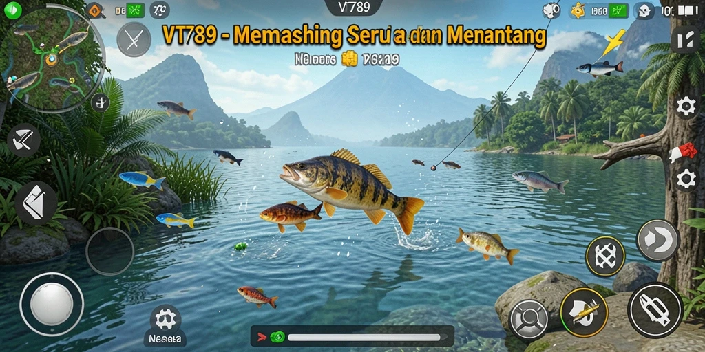 Tangkapan ikan spektakuler dalam gameplay VT789.