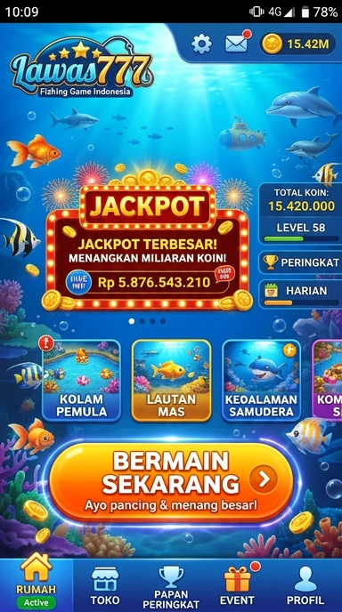 Tampilan utama aplikasi lawas777 yang menarik.